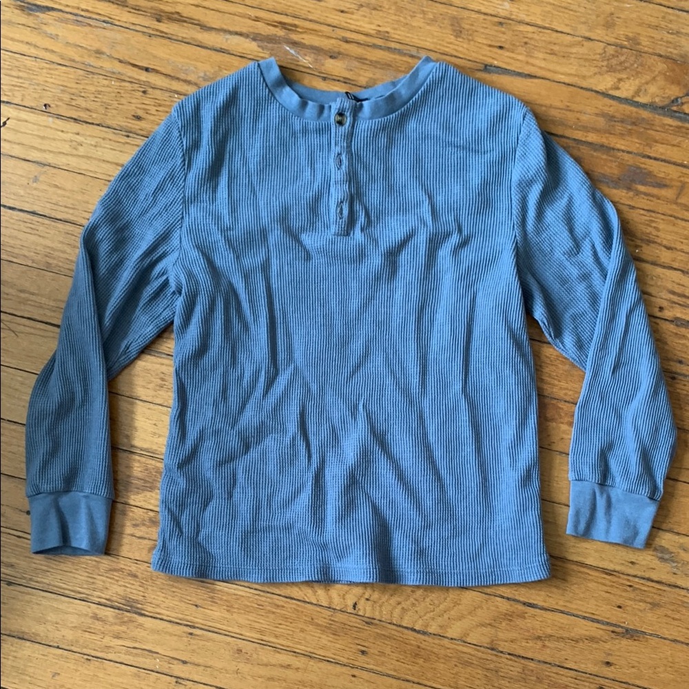 Gray-Blue Thermal Henley